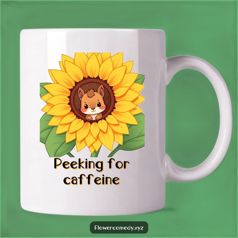 Funny Squirrel Mug: Peek into Nature's Wonders!