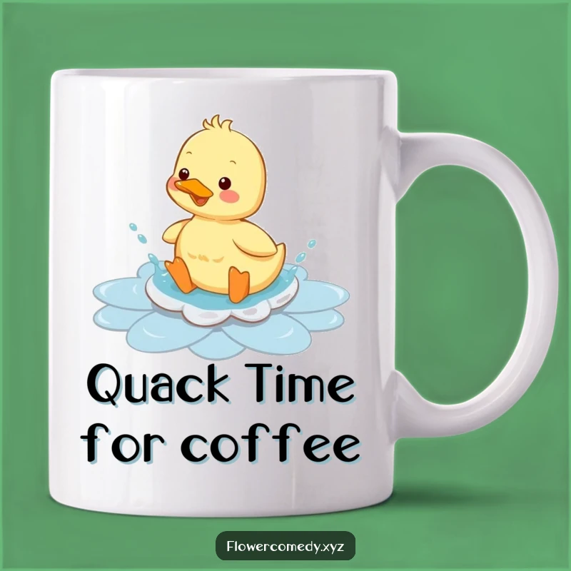 Funny Duckling Flower Puddle Mug: A Cheerful Splashy Gift for Animal Lovers