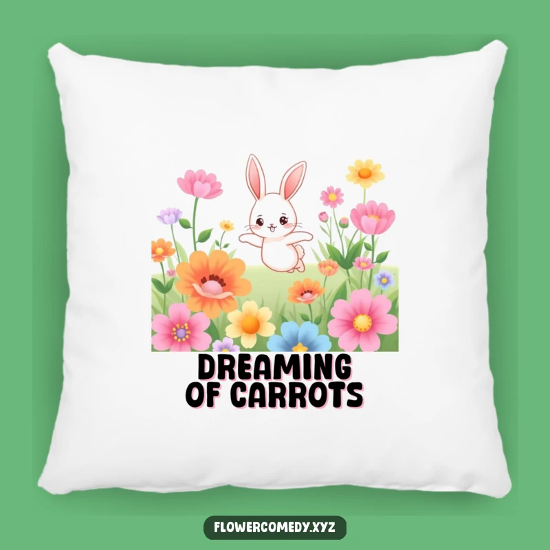 Funny Bunny Pillow: Cuddle Up with Springtime Bliss!