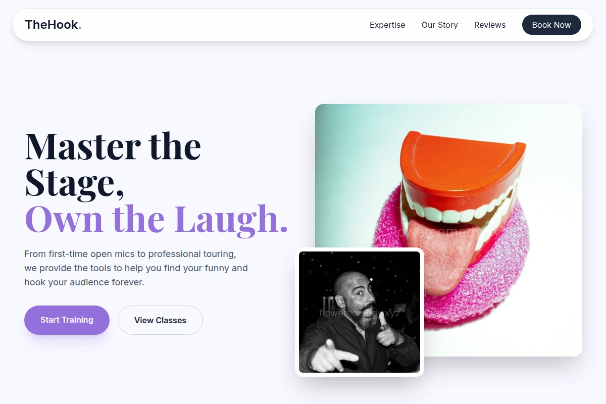 Premium Comedy Website Design