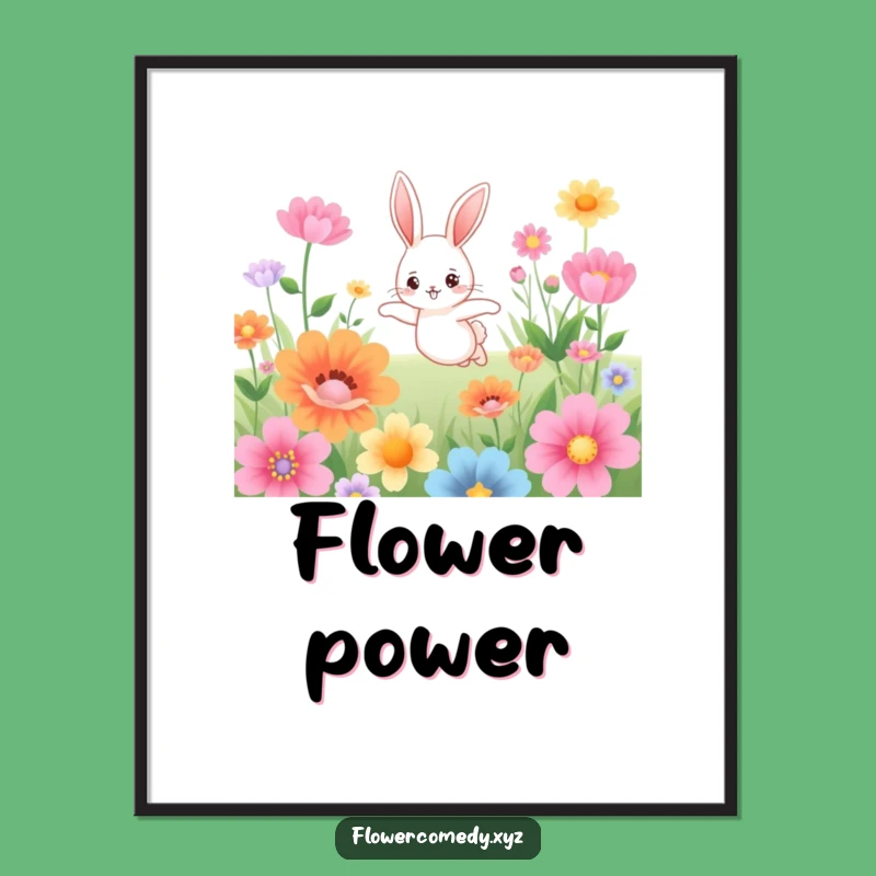 Funny Bunny Digital Art: Bring Nature's Joy Indoors!