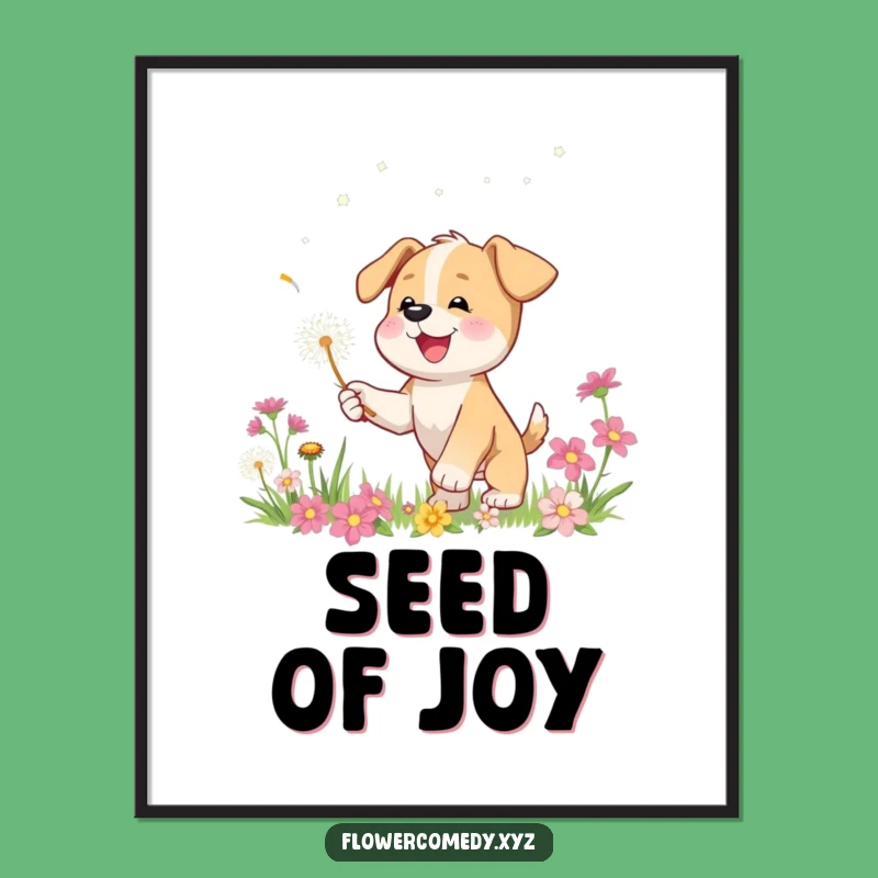 Funny Puppy Digital Art: Bring Playful Joy Indoors!