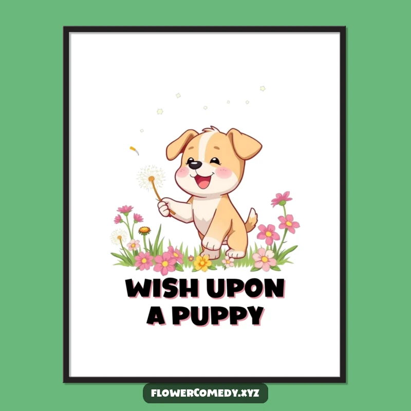 Free Printable Puppy Wall Art - Playful Downloadable Decor for a Joyful Home