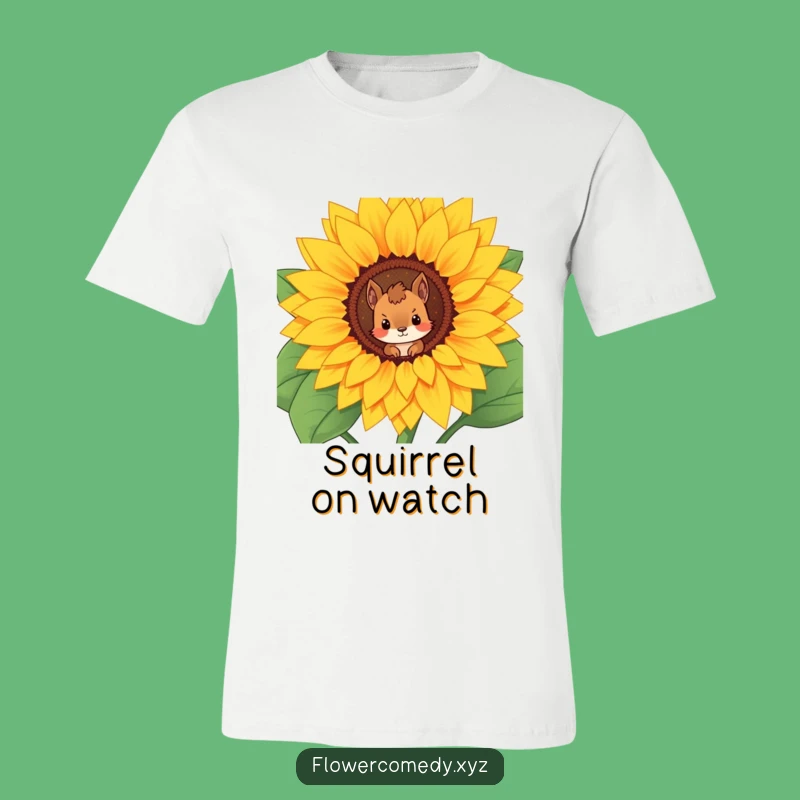 Funny Squirrel T-Shirt: Where Curiosity Blooms!
